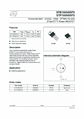 DataSheet STP180N55F3 pdf